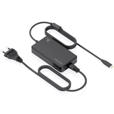 Cargador Sobremesa GaN Aisens ASCH-1PD100D070-BK/ 1xUSB Tipo-C/ 100W