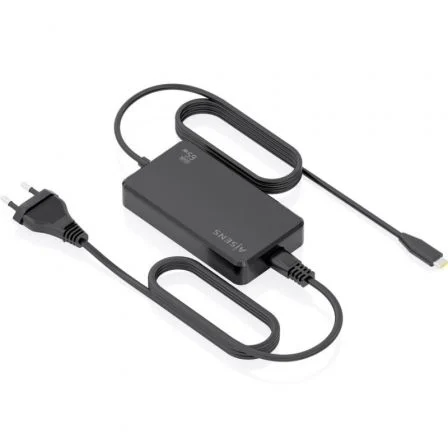 Cargador Sobremesa GaN Aisens ASCH-1PD65D068-BK/ 1xUSB Tipo-C/ 65W