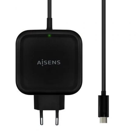 Aisens de Pared ASCH-1PD65WL-BK/ 1xUSB Tipo-C/ 65W
