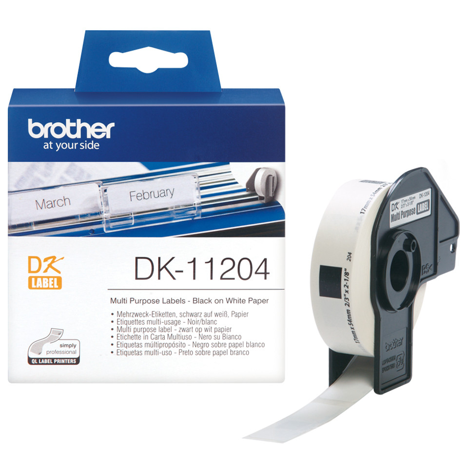 Brother Rollo de Etiquetas de 17x54mm de 400 Uds
