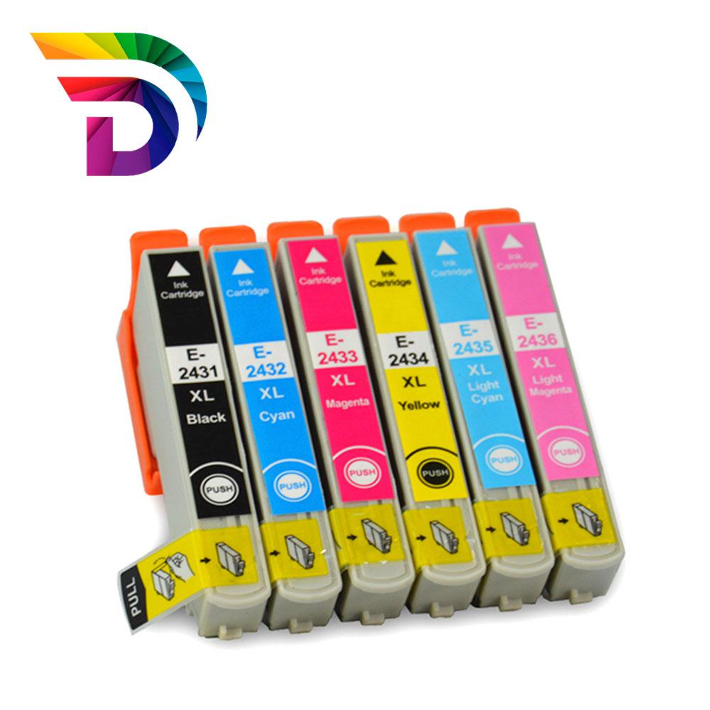 Tinta compatible Dayma para EPSON T2435 Cian Claro 740 pag.
