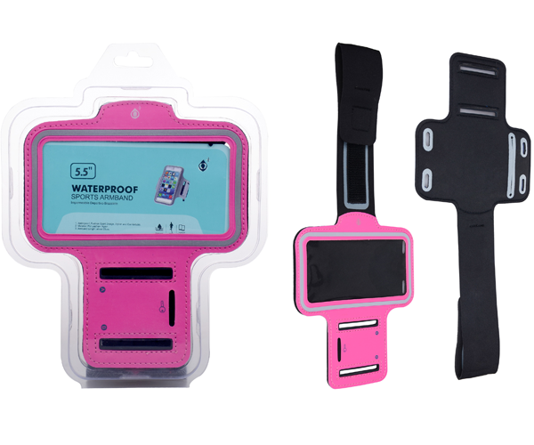Funda brazalete smartphone 5.0 / 5.7 pulgadas rosa ONE+ /29190084