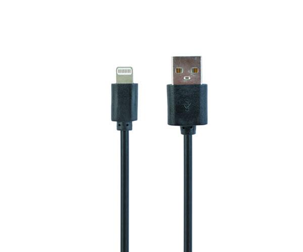 Cable datos USB 2.0 a Lightning iPhone 5-8 / 1m / Negro / Cc-usb2-amlm-1m