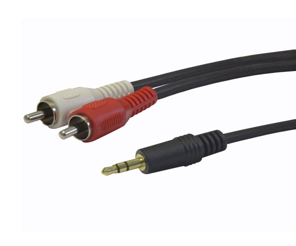 Cable Jack 3.5mm a 2 x rca M/M  2.5m  Cca-458-2.5m