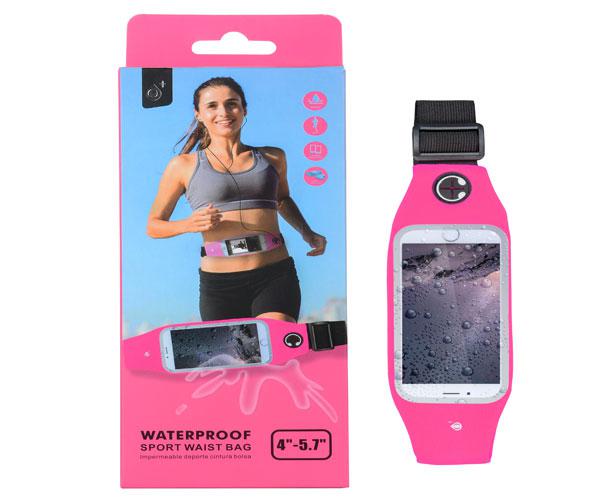 One+ Cinturon impermeable running rosa