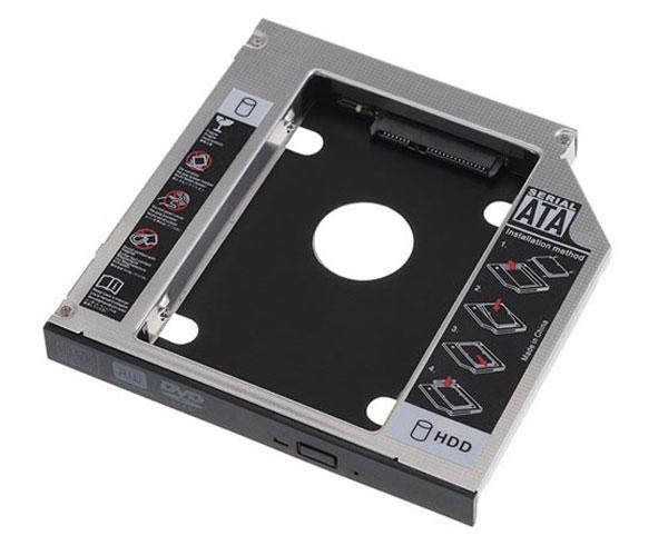 Adaptador aluminio HDD/SSD 7mm a portatil de 9.5mm  Nanocable / C-10.99.0101