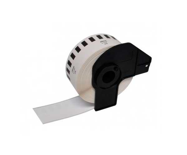 Etiquetas genéricas para BROTHER DK22210 Negro / Blanco