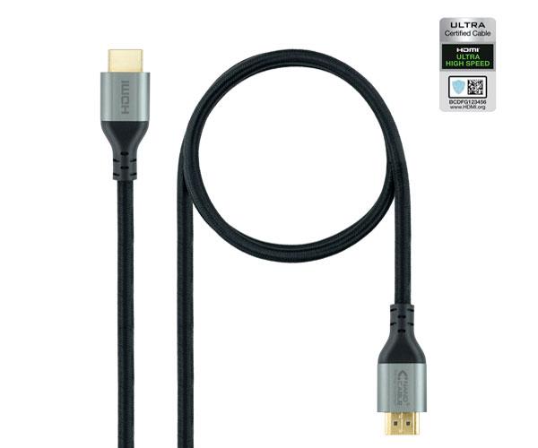 Cable HDMI 2.1  M/M / 1.5 metros / 8K 60Hz / Hdr / eArc / 48Gbps / Certificado / Nanocable 10.15.8101-L150