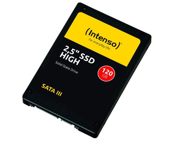 Disco duro 2.5 SSD Intenso 120Gb High Performance / 3d Nand SLC / Sata 3 / 520mb/s 3813430