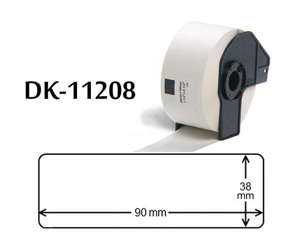 Etiquetas genéricas para BROTHER DK11208 38x90 mm