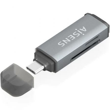 Aisens Lector de Tarjetas Externo ASCR-2C10-GR/ USB 3.1