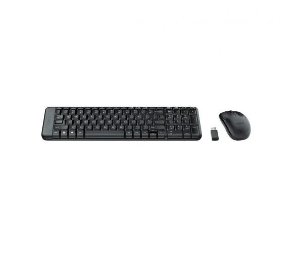 Combo Teclado + Raton Inalámbrico Logitech MK220 Negro / 920-003159