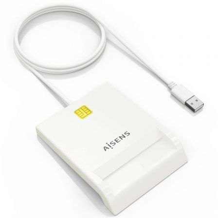 Aisens Lector de Dni y Tarjetas ASCR-SN07-W/ USB 2.0 Blanco