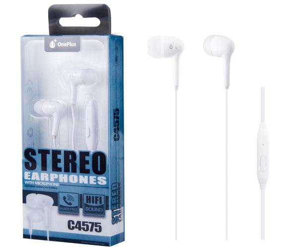 Auriculares con Microfono intrauditivos Bubble C4575 Blanco One+
