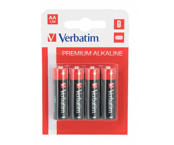 Pilas Verbatim Alcalinas LR06 AA  1.5v (4 unid.) / 049921-46