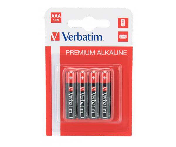 Pilas Verbatim Alcalinas LR03 AAA  1.5v (4 unid.) / 049920-46