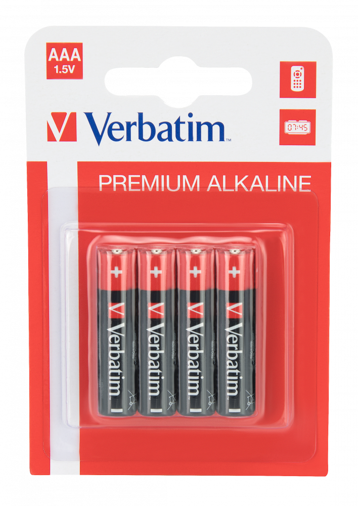 Verbatim Pilas Alcalinas Aaa - LR03- Pack 4 Uds