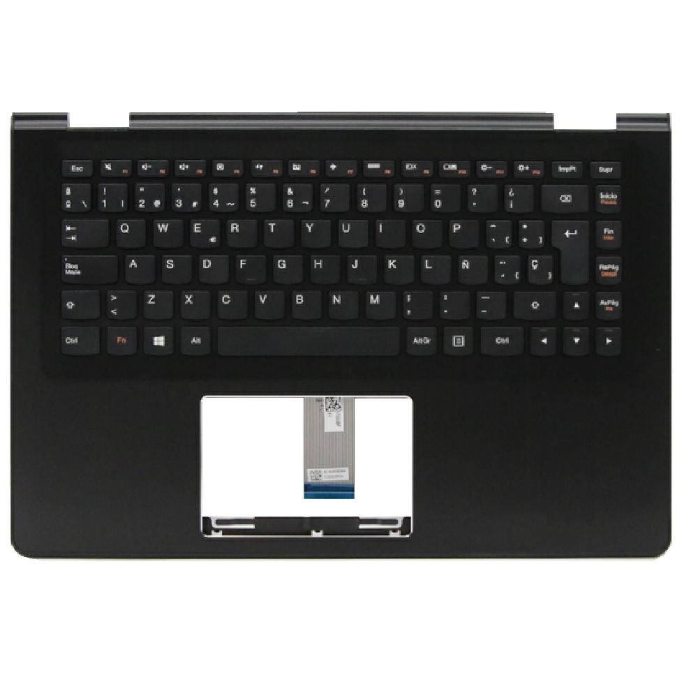 Top case + Teclado compatible para portátil LENOVO Yoga 500 Negro