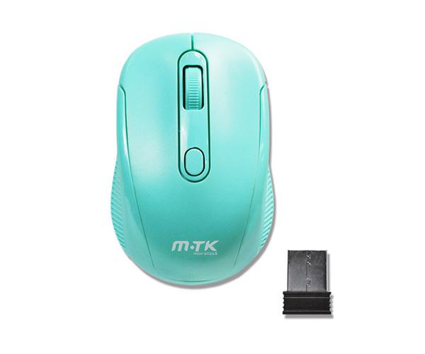Raton inalámbrico GT641 krack 2.4Ghz / 1600 dpi / Verde agua / MTK