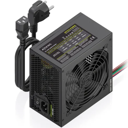 Aisens Fuente de Alimentación ASPC-500ATX-PSEBK/ 500W/ Ventilador 12cm