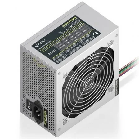 Aisens Fuente de Alimentación ASPC-500ATX-SEO/ 500W/ Ventilador 12cm