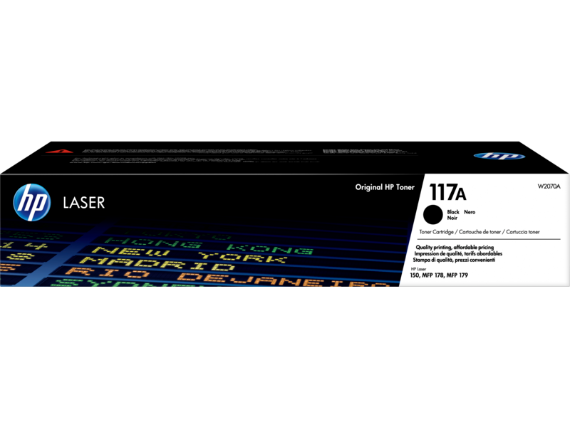 HP Cartucho de toner Original Laser Laser 150A/178/179Fnw 117A negro