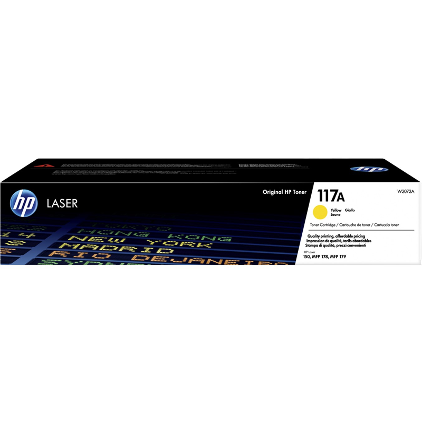 Toner original HP W2072A (117A) Amarillo