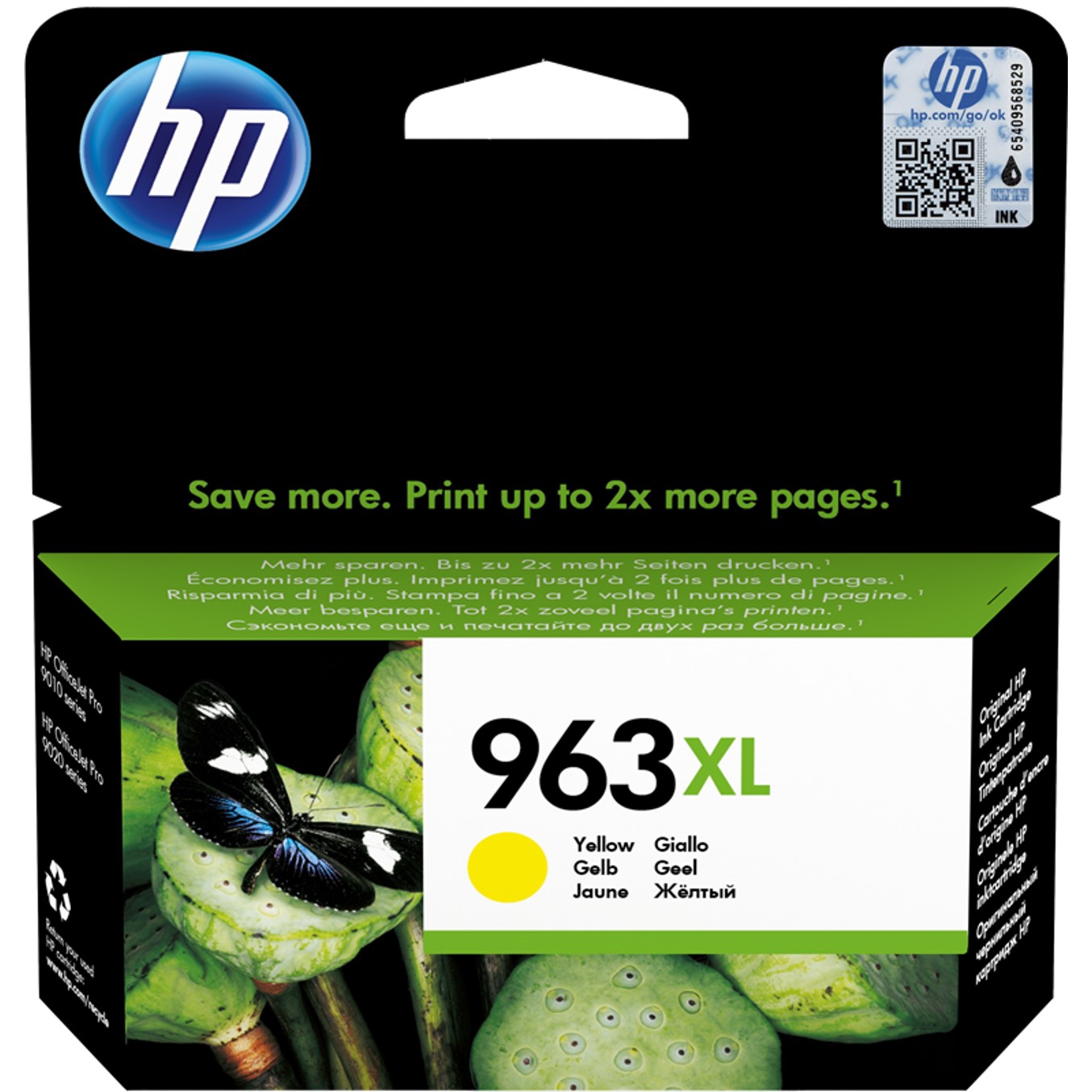 Tinta Original Hp n963 XL Amarillo