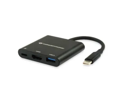 Conceptronic Hub 3 en 1 / Type-c a – HDMI
