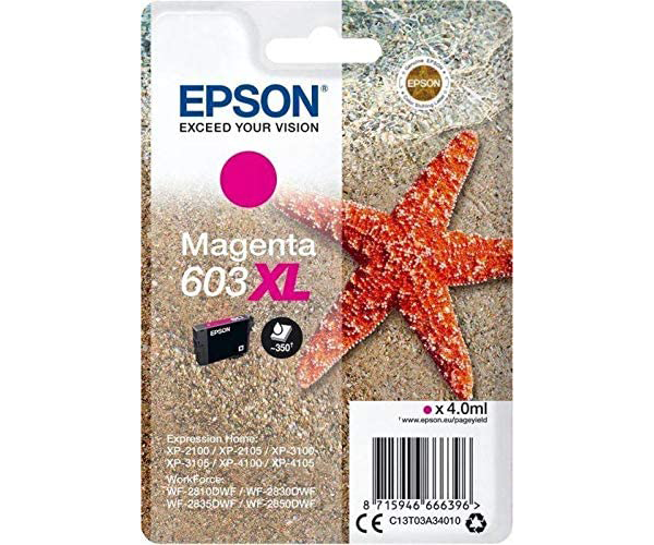 ÷ Singlepack magenta 603xl ink