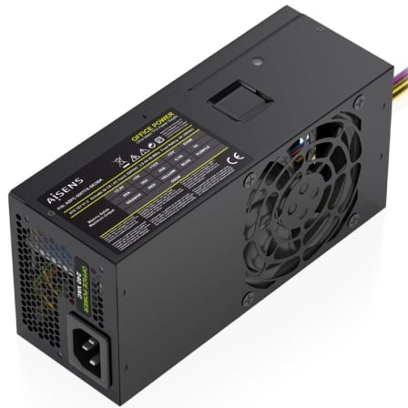 Fuente de Alimentación TFX Aisens ASPC-500TFX-SEOBK/ 500W/ Ventilador 8cm