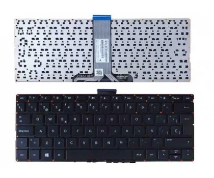 Generica Teclado compatible para HP Pavilion X360 11-K / X360 11T-K / X360 13-U / Intro grande Negro