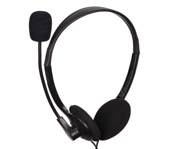 Auriculares Diadema Gembird MHS-123 / Micro integrado flexible / Jack 3.5mm / negro