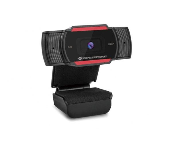Webcam con Microfono Conceptronic AMDIS04R / Full HD 1080p / Usb / Foco fijo / 3.6mm / Angulo vision 65º