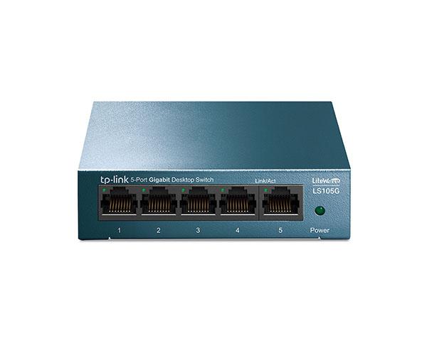 Switch 5p 10/100/1000 gigabit Carcasa Metal TP-Link / LS105G / Azul