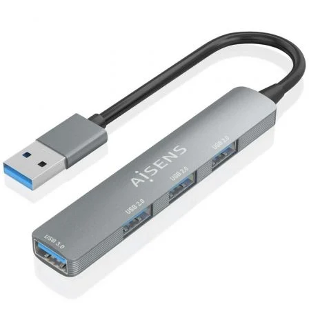 Aisens Hub USB 3.0 A106-0859/ 4xUSB Gris