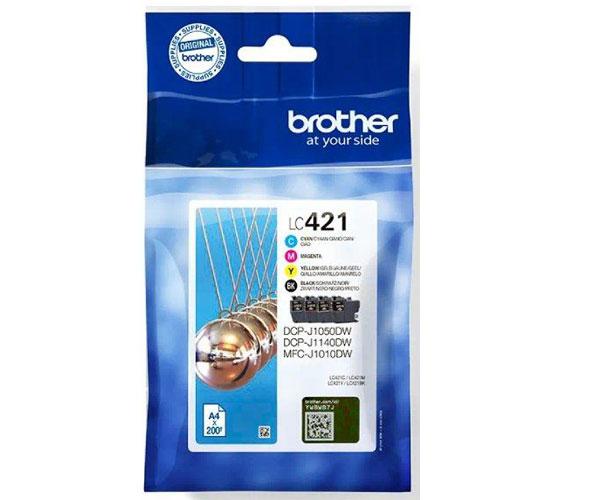 Tinta Original Brother Multipack LC421  (Bk/c/m/y)