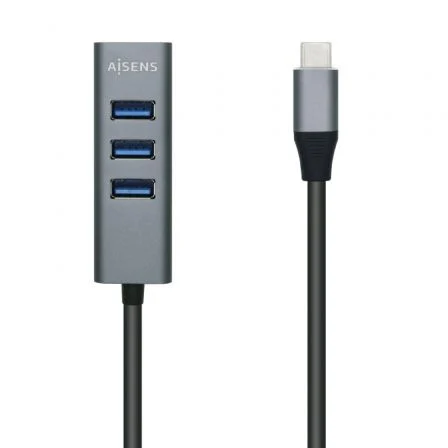 Aisens Hub USB Tipo-C A109-0508/ 4xUSB Gris