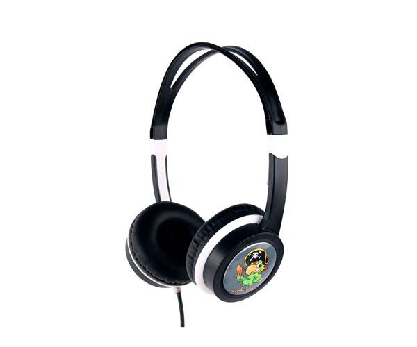 Auriculares para niños Gembird con limitador de volumen / Negro / MHP-JR-BK