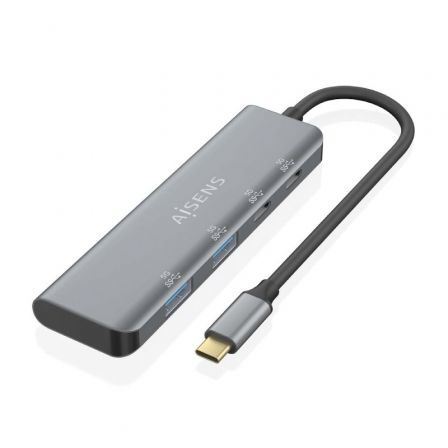 Aisens Hub USB Tipo-C A109-0763/ 2xUSB/ 2xUSB Tipo-C Gris