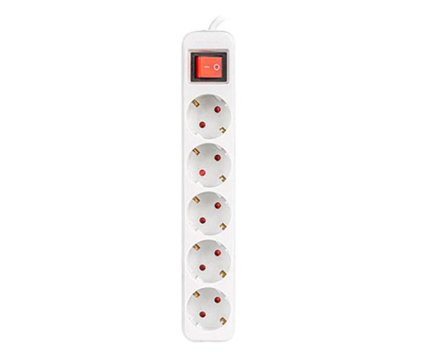 Regleta 5 tomas Lanberg / Proteccion infantil / Cable 3m /  Blanca  / ps1-05f-0300-w