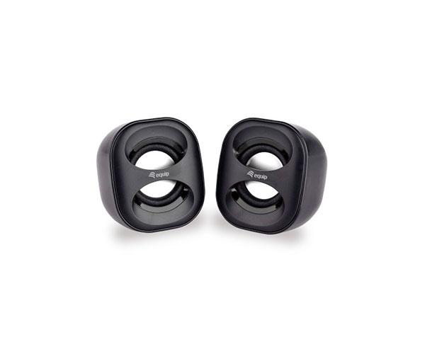 Altavoces 2.0 Equip Life Mini / Usb / Jack 3.5\" / 6w Rms  / Control de volumen / Negro / 245330