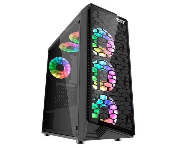 Caja Gaming Darkflash Water Square 5 / ATX / Rgb / Cristal templado Frontal - Lateral / USB 3.0