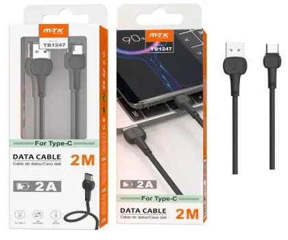 One+ Datos USB 2.0 a Type-C / 2m / 2.4a / TB1247 Negro