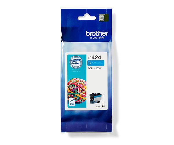 Tinta Original Brother LC424 Cian