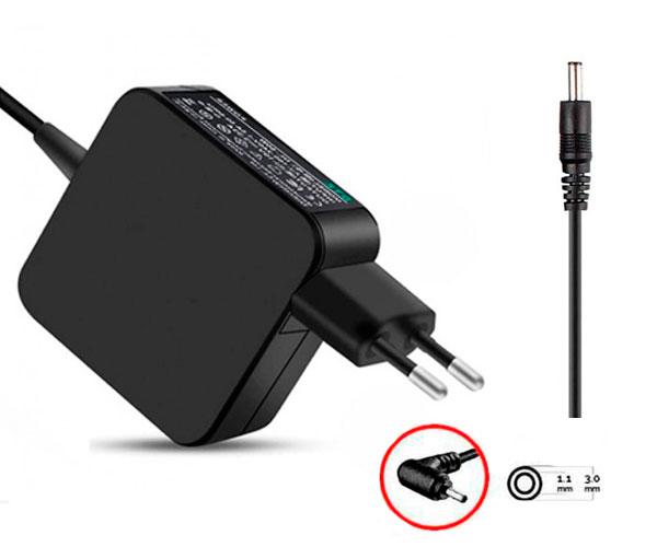 Cargador compatible para portátil ACER / ASUS / MEDION 45W 19V 2.37A 3.0x1.1 mm Versión enchufe Dayma