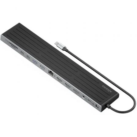 Aisens Docking USB Tipo-C ASUC-13P042-GR/ 2xUSB Tipo-C/ 1xUSB Tipo-C Pd/ 2xUSB/ 2xHDMI/… Gris