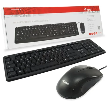 Equip Kit + mouse raton USB life color negro