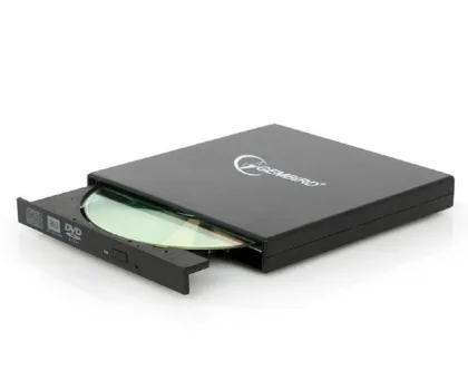 Gembird Grabadora Externa Cd/Dvd / USB 2.0 / Negra / DVD-USB-04