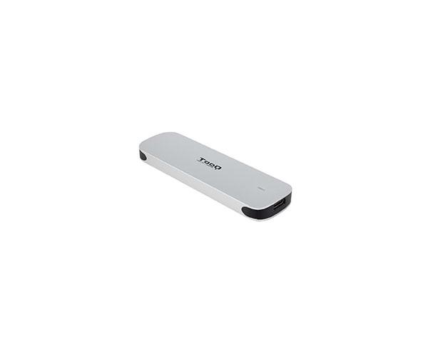 Caja externa SSD M.2 NGFF Type-C 3.1 Gen1 / Tooq / Aluminio / Plata / TQE-2202S